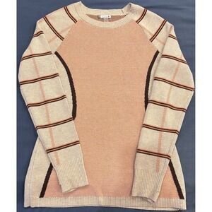 Smartwool Women's Dacono Ski Crew‎ Sweater Pink Size Small Merino Wool Blend